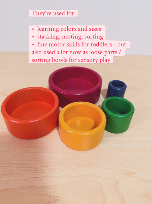 Wood Nesting Bowls