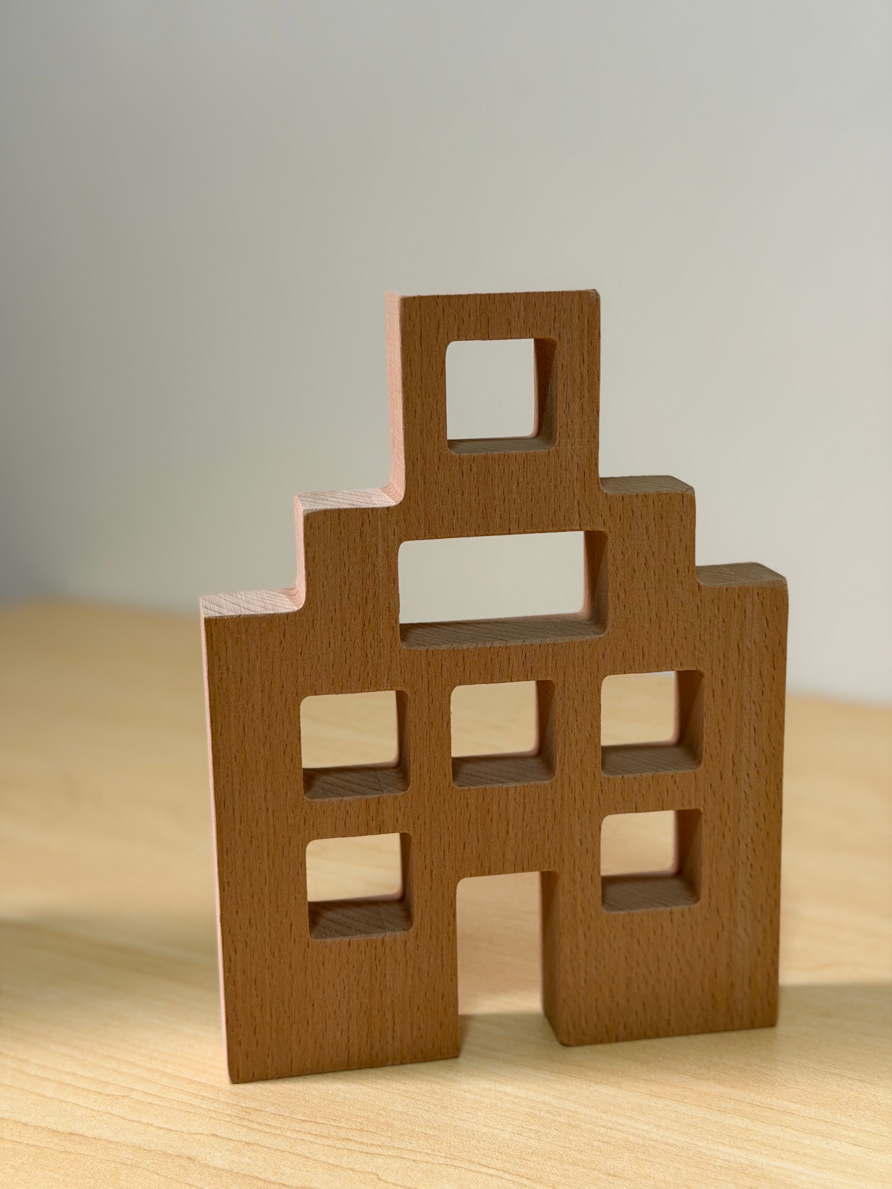 3 STACKING HOUSE BLOCKS