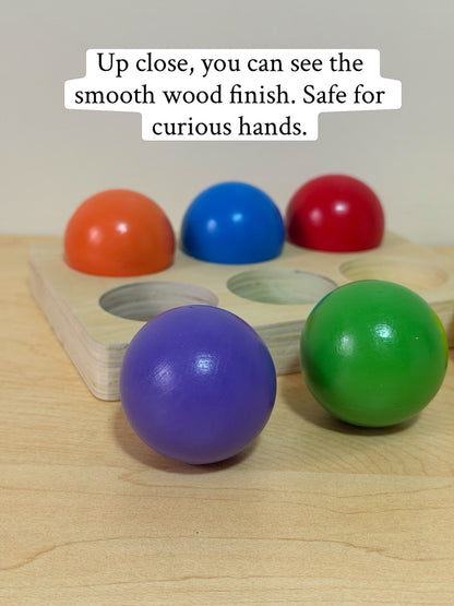 WOODEN BALL SORTING PUZZLE