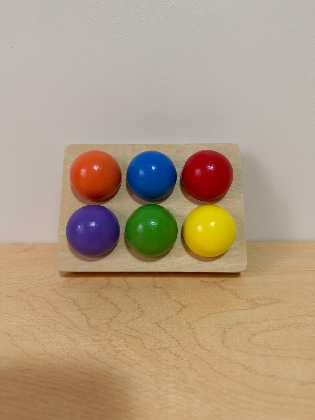 Wooden Ball Sorting Puzzle