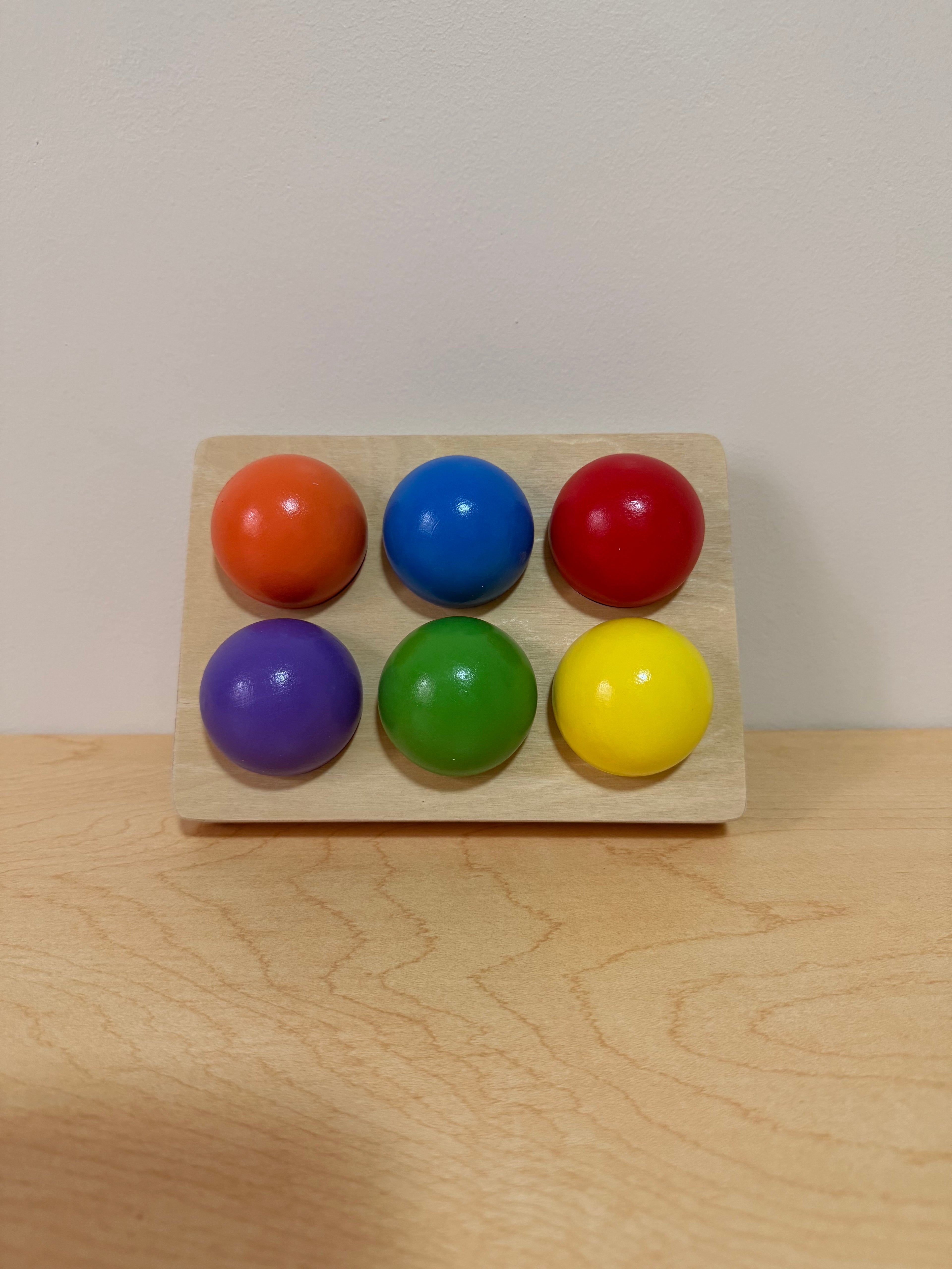 Wooden Ball Sorting Puzzle