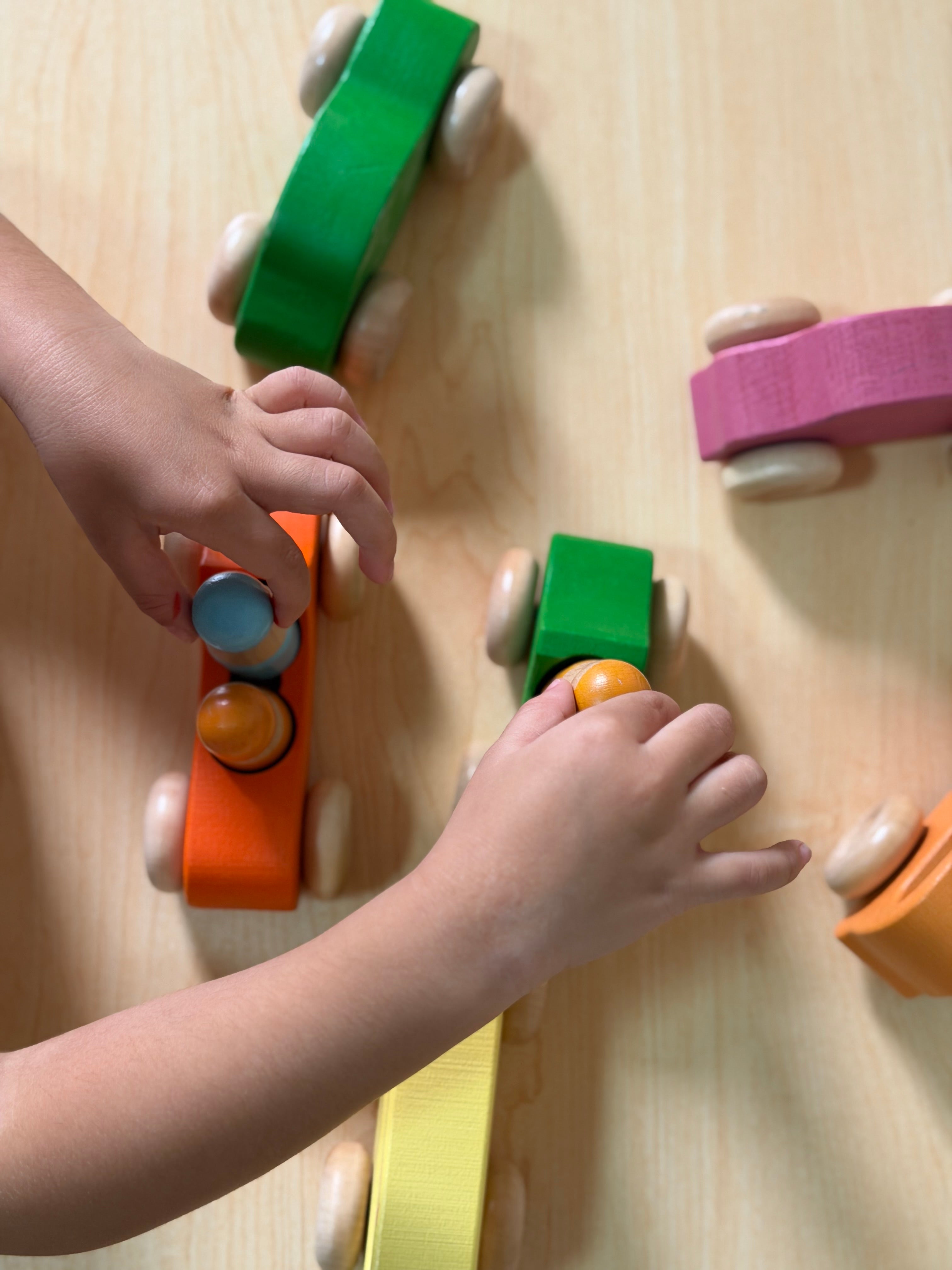 WOODEN CAR SET