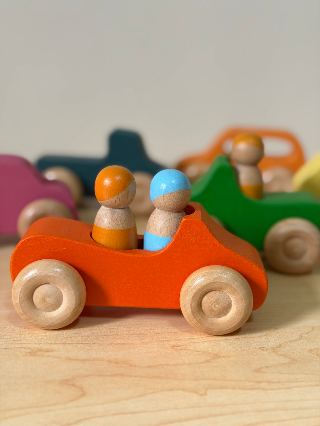 WOODEN CAR SET
