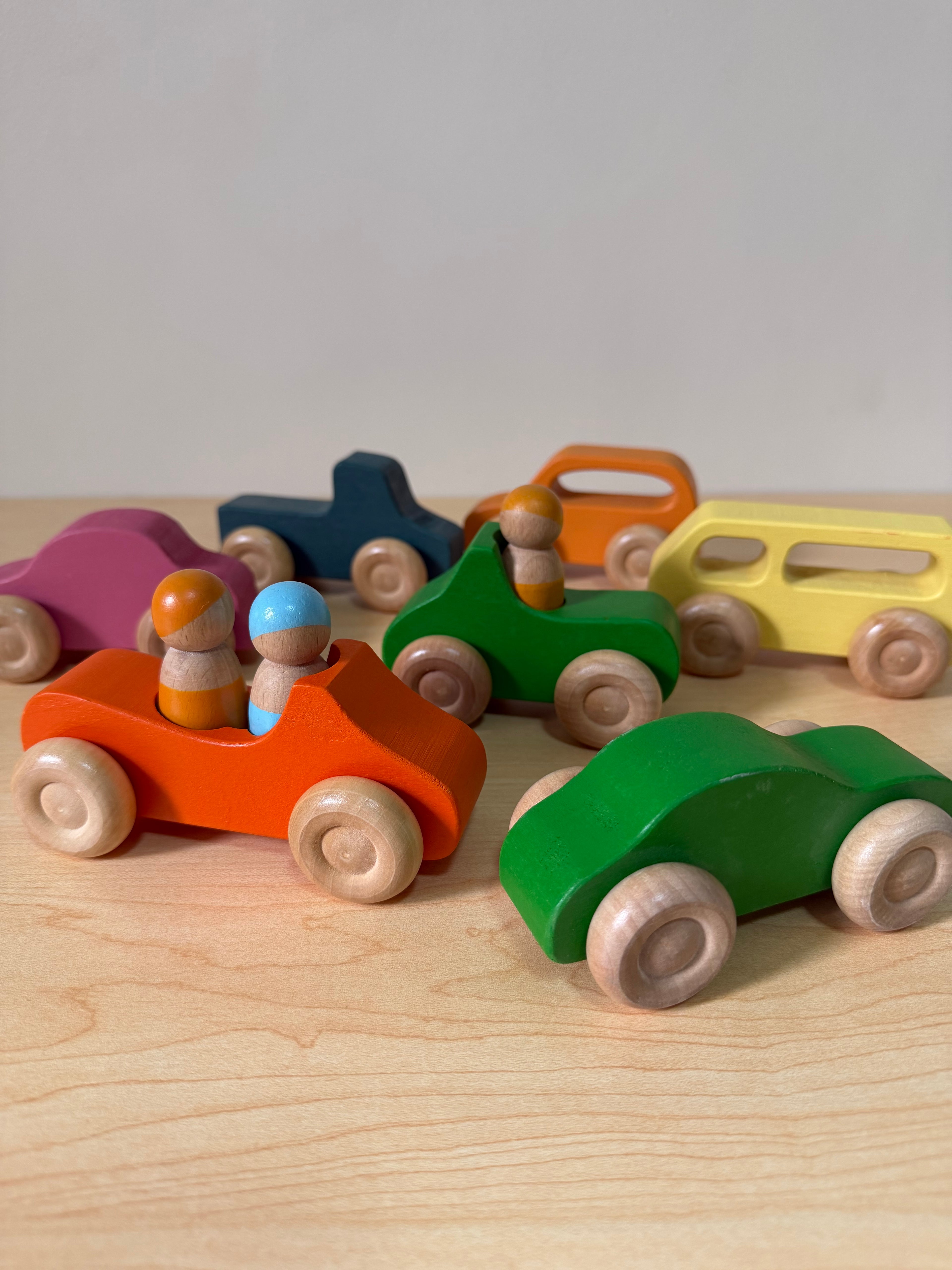 WOODEN CAR SET