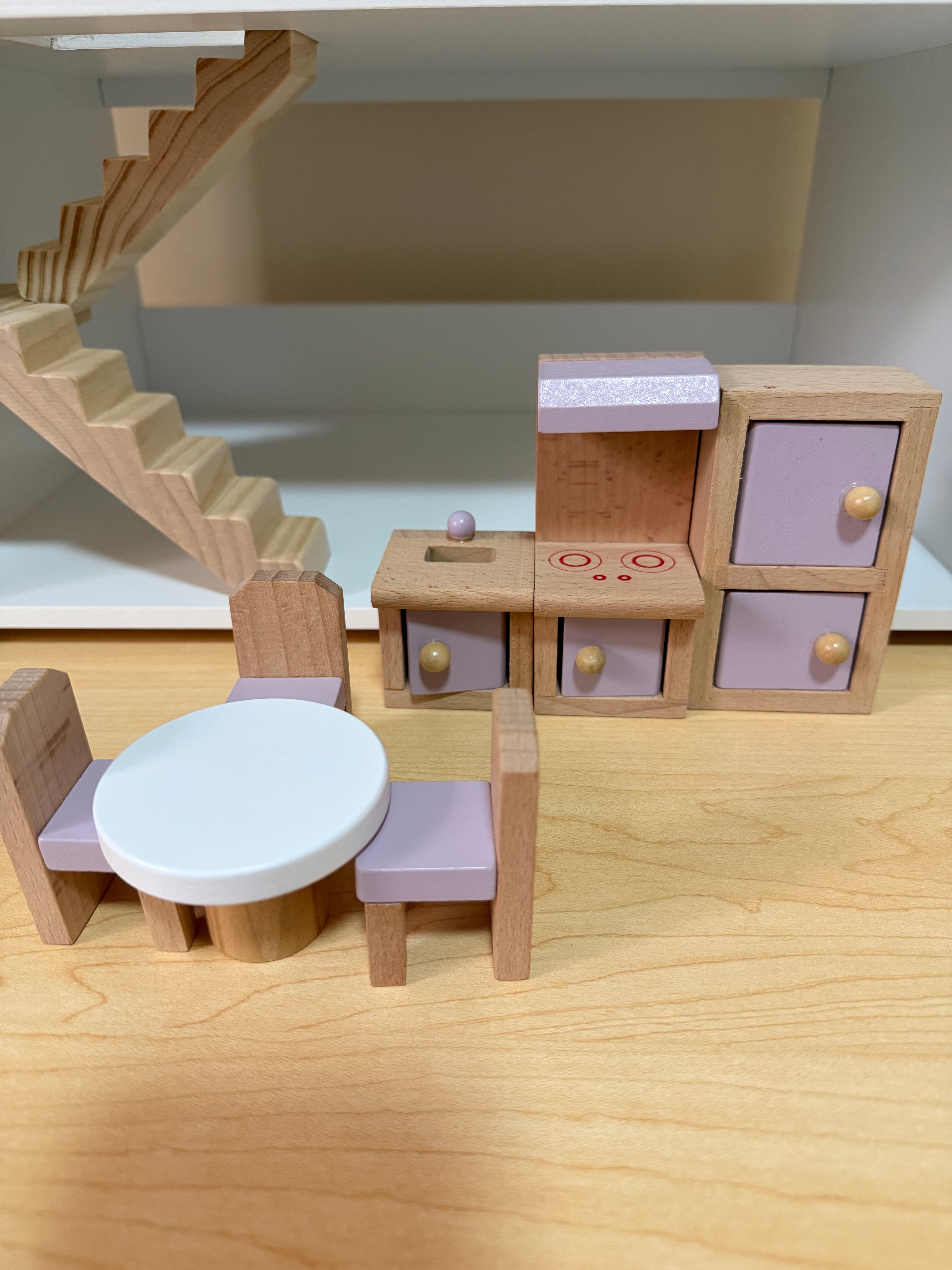 Pink Wooden Doll House