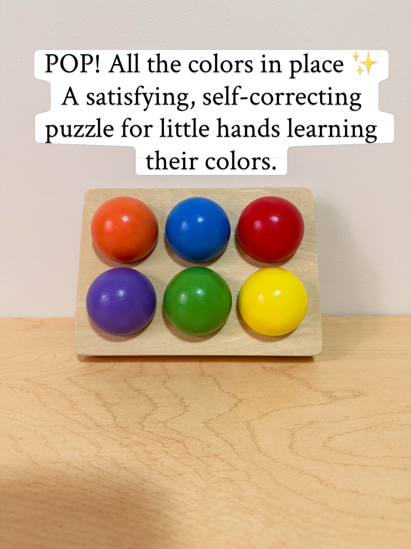 WOODEN BALL SORTING PUZZLE