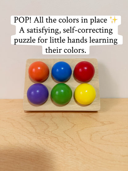 WOODEN BALL SORTING PUZZLE