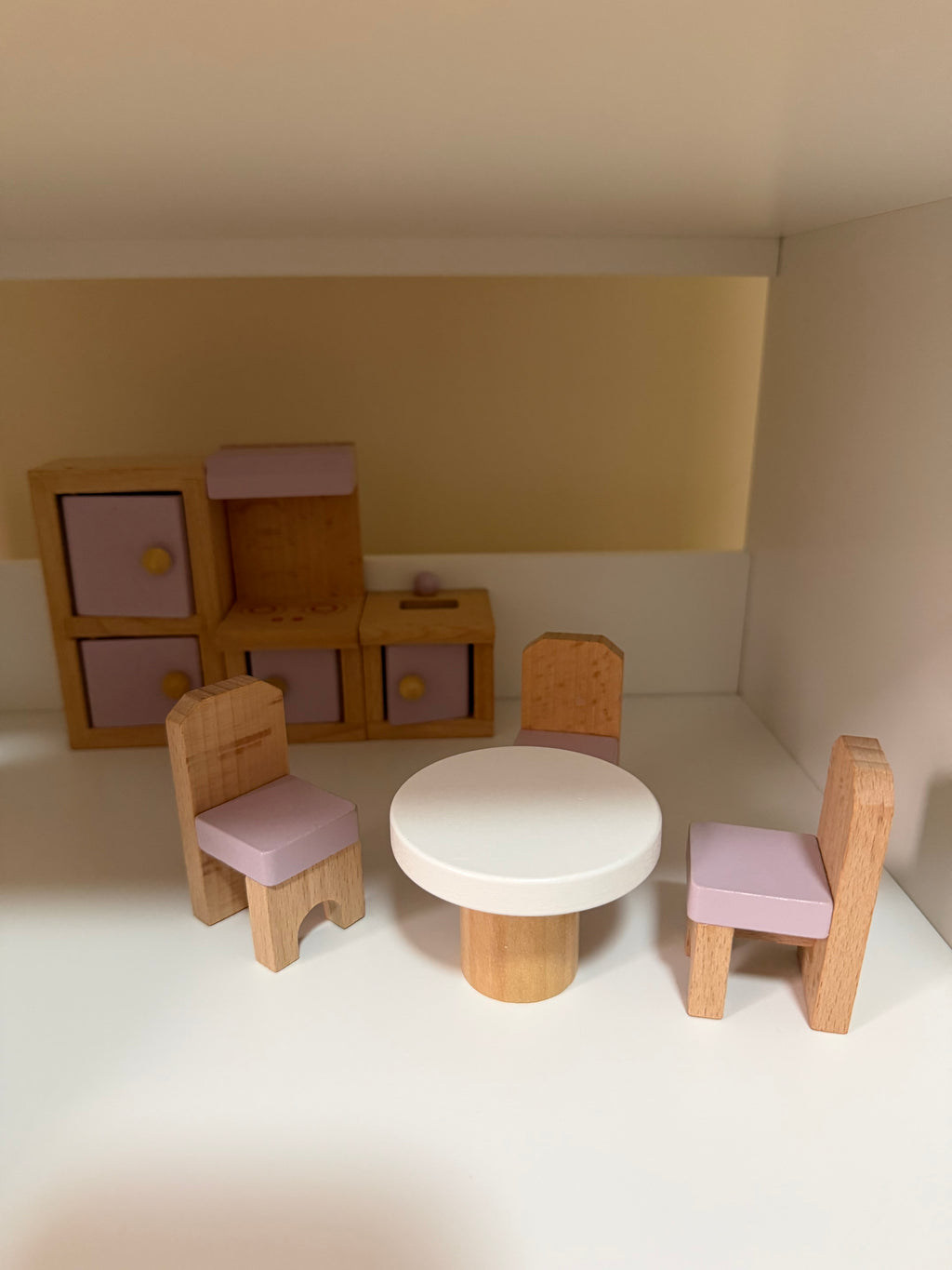 Pink Wooden Doll House
