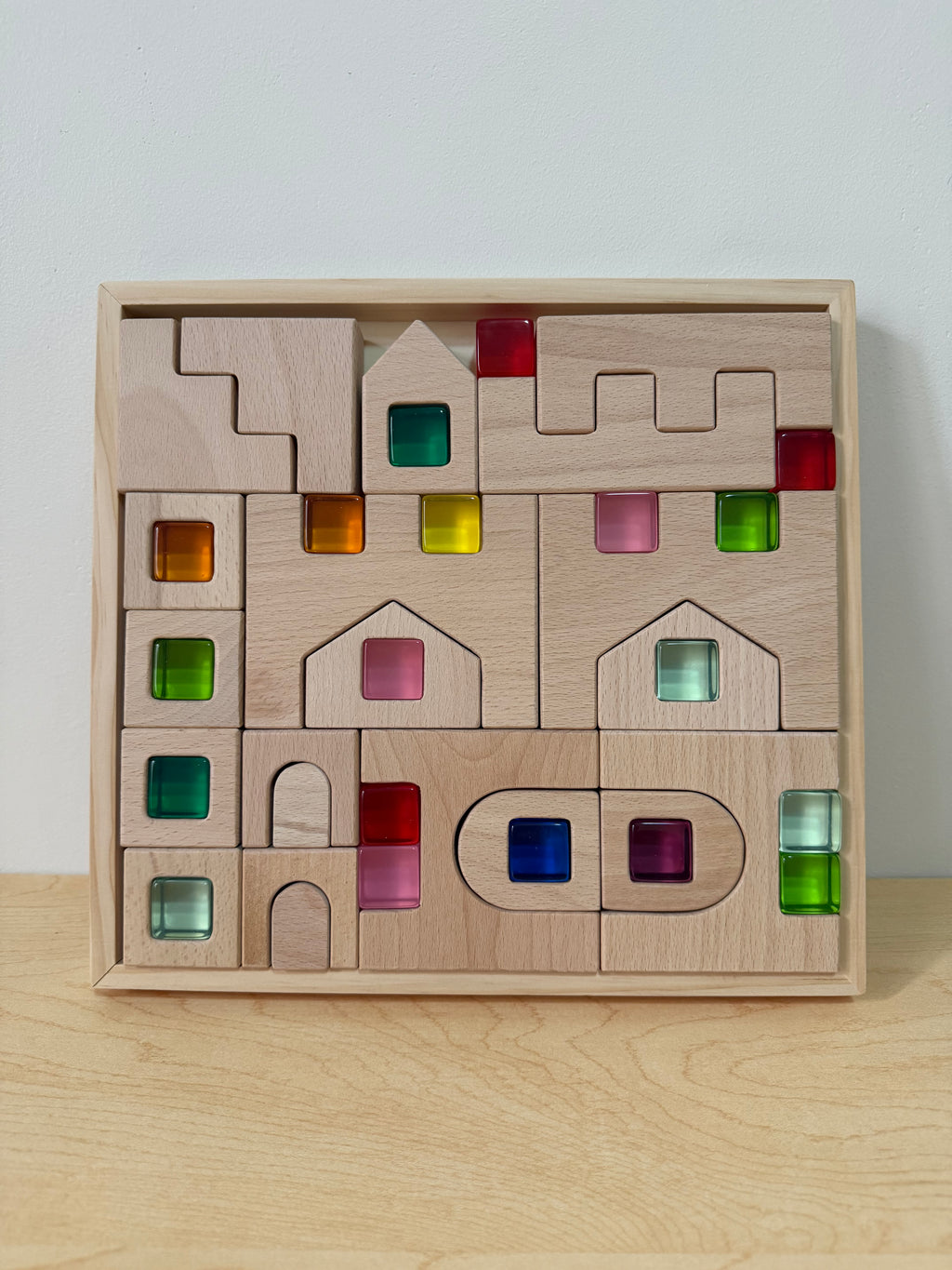 CASTLE WITH LUCITE CUBES