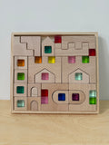 CASTLE WITH LUCITE CUBES