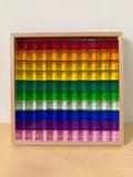 100 PCS LUCITE CUBES